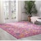 Homeroots 8 x 10 ft. Fuchsia & Orange Distressed Area Rug 385200 - alternate 2